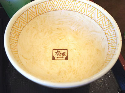 白髪ねぎ牛丼 完食