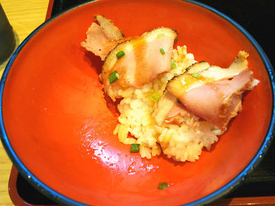 ミニ合鴨ロースト丼 残り半分