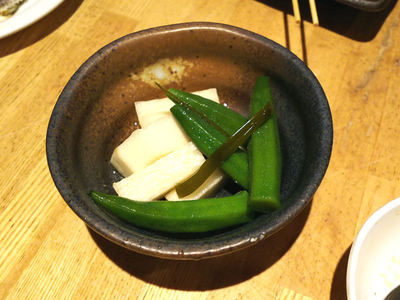 オクラと長芋の浅漬け