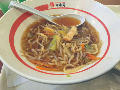五目旨煮ラーメン 残り半分
