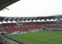 拡大されたアウェイゴール裏