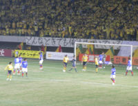 試合中のジェフ