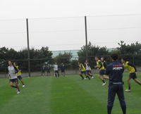 ゲーム中の選手達