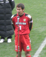 引退セレモニーにて挨拶をする立石