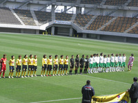 試合前の両チーム