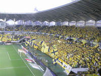 試合直前のゴール裏