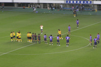 試合終了直後の選手たち