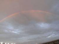 フクアリに現われた虹