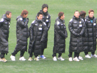 サポーターズフェスタ 閉会式直前の選手たち