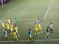 試合後の選手たち