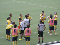 試合中の給水タイム