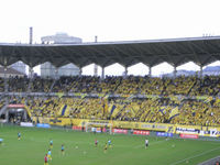 ゴール裏のジェフサポたち