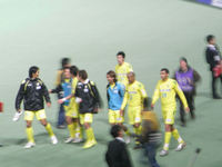 試合後の選手たち