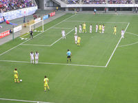 ジェフのFKのチャンス