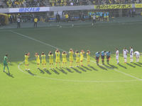 試合後の選手たち