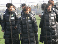 イベント前の選手たち