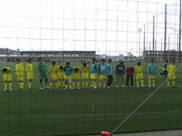 試合終了後に挨拶にきた選手たち