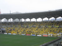 試合直前のフクアリゴール裏