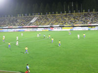 試合中の選手たち