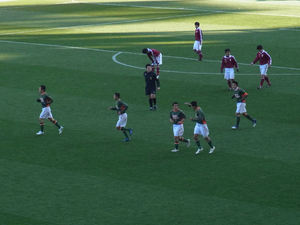 2点目を決めた直後