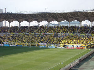 試合前のゴール裏