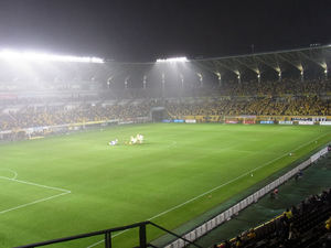 試合直前のフクアリ