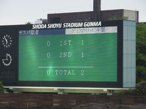 ザスパ草津 0 - 2 ジェフユナイテッド市原・千葉