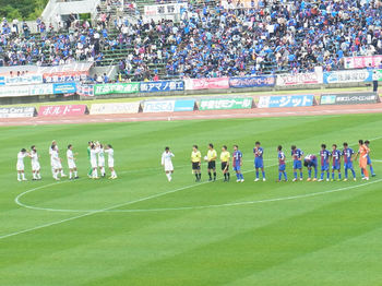 試合終了後の整列