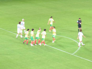 藤田のゴール直後