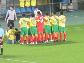 試合前の記念撮影