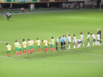 試合終了後の整列