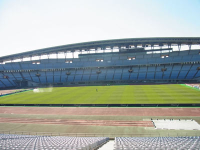 誰もいない宮城スタジアム