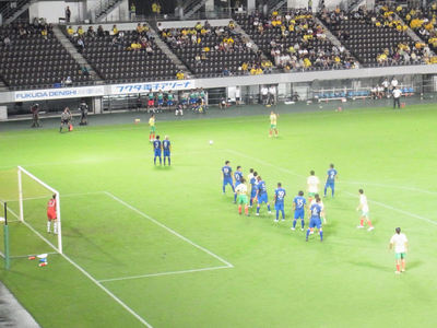 ジェフ 前半のFKのチャンス