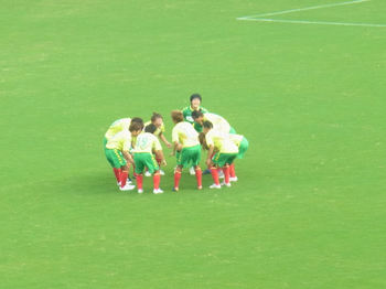 後半開始前の円陣