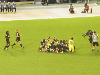 優勝を決めたアメリカ