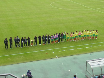 セレモニーの前に全員整列