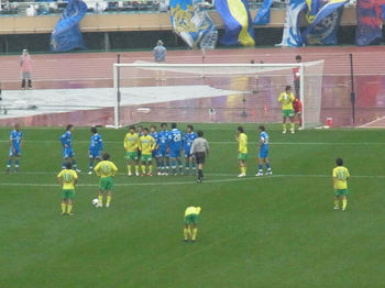 ジェフのFKのチャンス