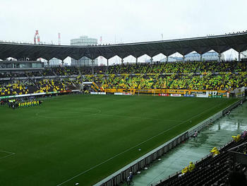 試合前のフクアリ