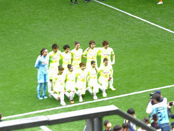 試合前の記念撮影