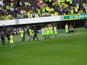 エベルトのゴール直後