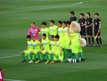 試合前の記念撮影