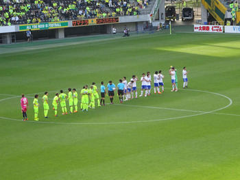 試合終了後の整列