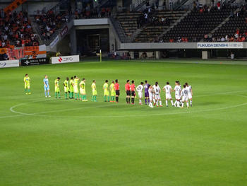 試合終了後の整列