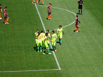 深澤のゴール直後