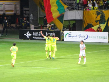 ラリベイのゴール直後