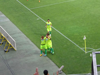 ラリベイのゴール直後