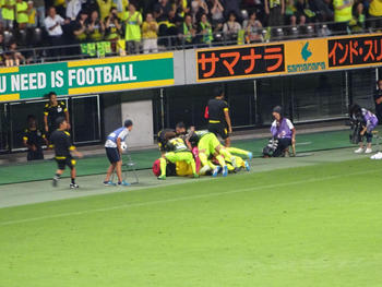 為田の得点直後