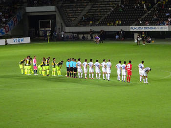 試合終了後の整列