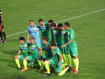 試合前の記念撮影