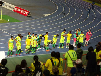 試合終了後の選手たち